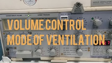 Pressure Control VS Volume Control on Servo 900 C ventilator