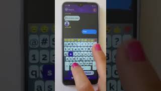 How to send a text message using the BigPurplePhone screenshot 2
