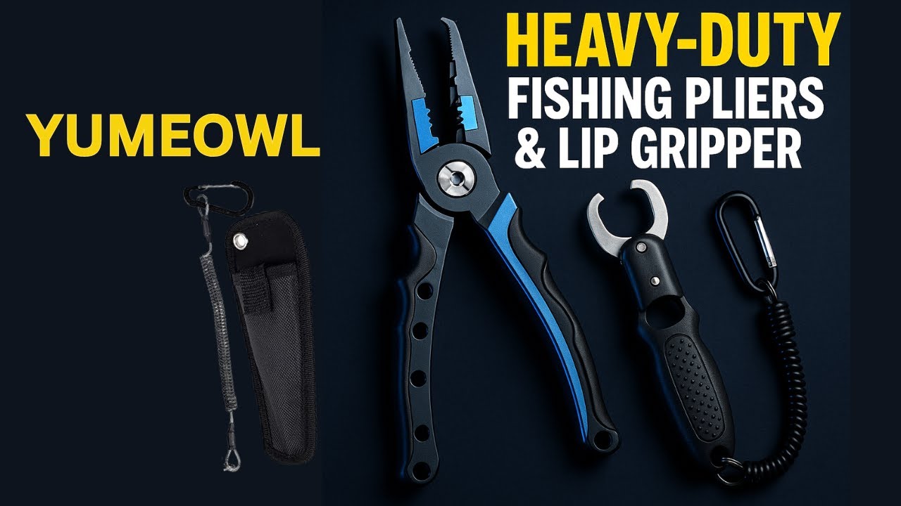 Ultimate Fishing Pliers & Lip Gripper Set for Saltwater Use!