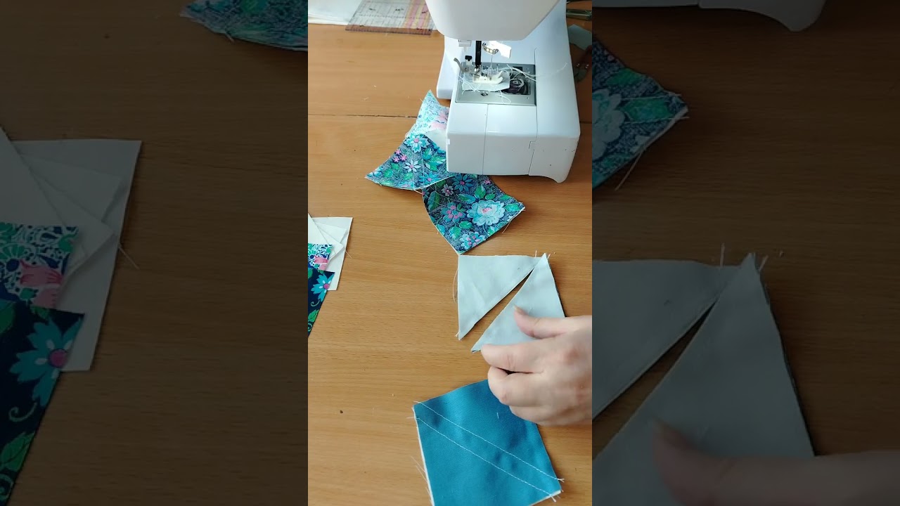 Пэчворк для начинающих, очень лёгкий и быстрый блок. 