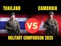 Thailand vs Cambodia Military Power Comparison 2025 | Cambodia vs Thailand Military Power 2025