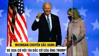 Michigan chuyển sắc xanh, đe dọa cơ hội tái đắc cử của Tổng thống Trump