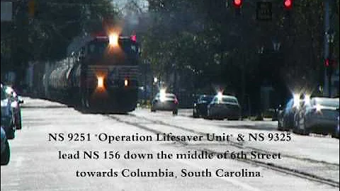 Augusta Street Running Action OLS Unit Leading 156 & Engineer says Hey!