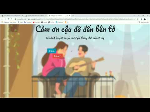 Video Cách tạo web tỏ tình 8/3 không cần code - youtube