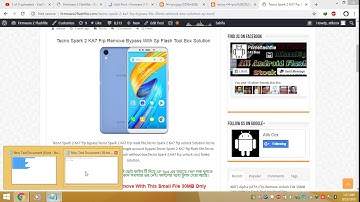 Tecno Spark 2 KA7 Frp Bypass File 30MB One Click Done 100% Tested
