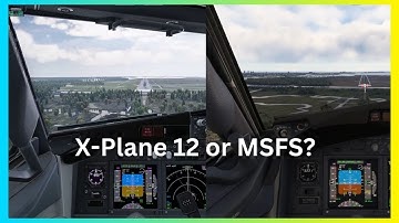 X-Plane 12 vs Microsoft Flight Simulator 2020 |Landing and Take off comparison| #xplane12 #msfs2020