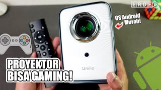 Cobain Smart Projector Android Murah Yang Bisa Buat Nobar Streaming Gaming - Review Umiio U20