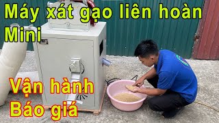 Máy xát gạo liên hoàn mini LH300