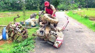 WOW GILA..!! Cara Mengganti Roda Traktor Sawah