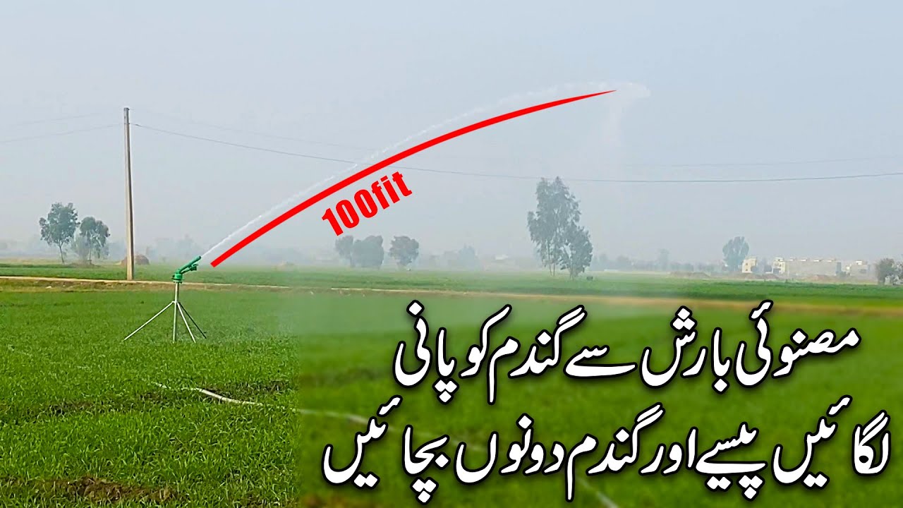 Water Sprinkler System | Rain Irrigation System | Water Gun | Gundum k liye Masnuai Barish System |