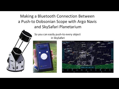 Push-to Dobsonian Telescope with Argo Navis connection to SkySafari Planetarium via Bluetooth