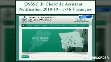 OSSSC JUNIOR CLERK AND JUNIOR ASSISTANT CLERK REQUIREMENT!!!1746.  ALL OVER ODISHA CANDIDATES APPLY