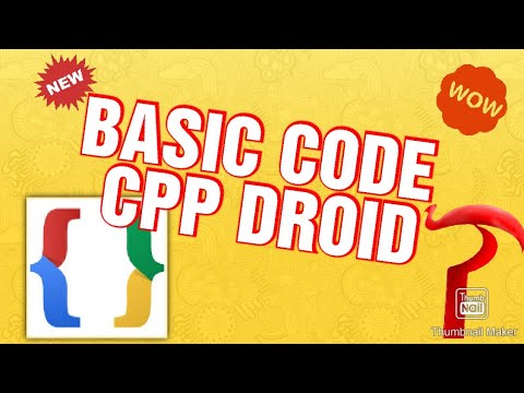 Basic codes in (CPPDroid) tutorial part 1