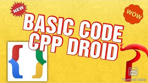 Basic codes in (CPPDroid) tutorial part 1