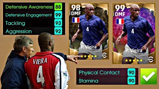 Max rating LEGENDARY Vieira 98-99 | EFOOTBALL 2023