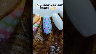 DAY16/100NAIL ART SERIES ❤️ Heart Nails in Minutes #shorts#youtubeshorts#trending#nails#nailart#art