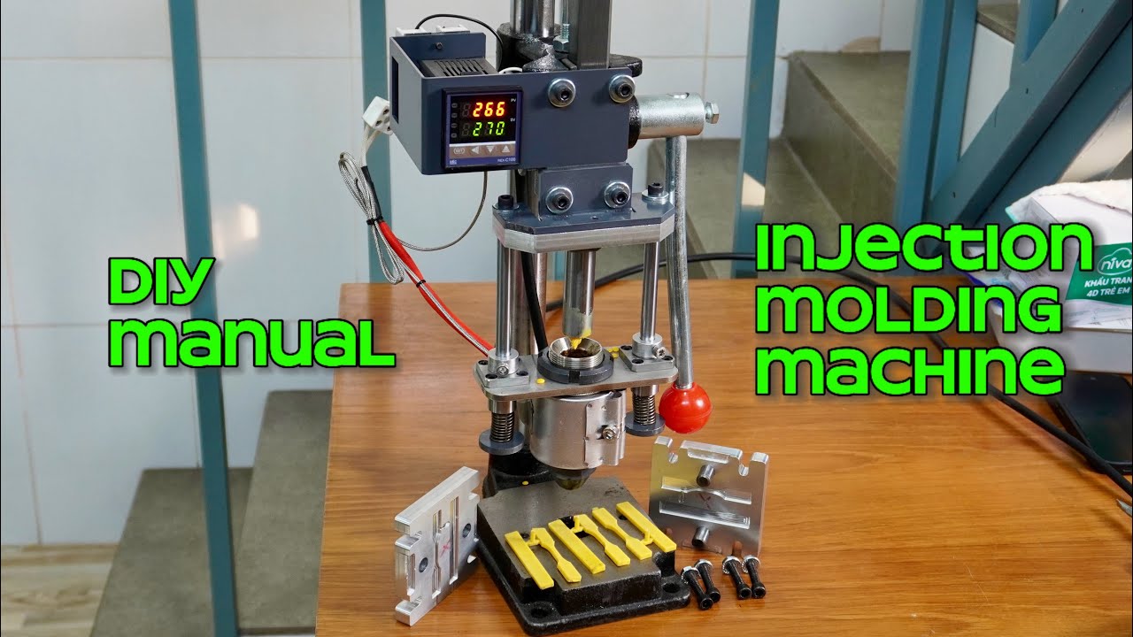 DIY A MANUAL MINI INJECTION MOLDING MACHINE AT HOME - YouTube