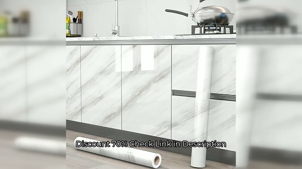 Kitchen Pearlescent Film Waterproof Wallpaper PVC Room DIY Self-adhesive Wall Stickers Wardrobe Kitc