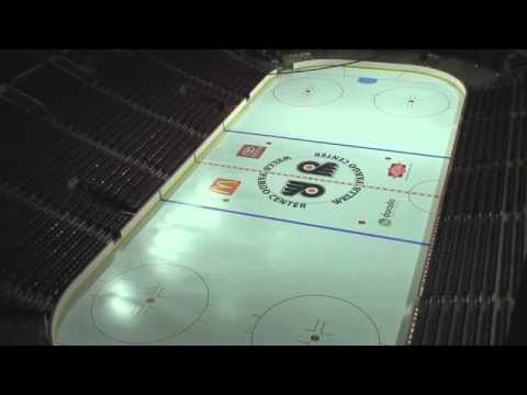 philadelphia flyers mascot gritty 2014-15. Flyers Ice Making Time Lapse