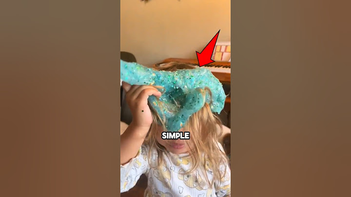 Cum să îndepărtezi slime din păr 😧