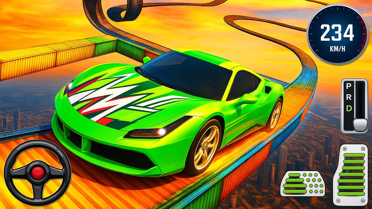 Impossible Car Racing Simulator 2026 - NEW Sport Car Stunts Driving 3D - Android GamePlay