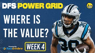 Footballguys DFS Power Grid Week 4 - Presented by RotoGrinders - Fantasy Football 2021
