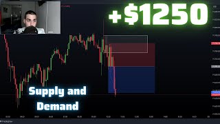 Day 4 - Trading Supply and Demand For a Living! ( +$1250 )✅