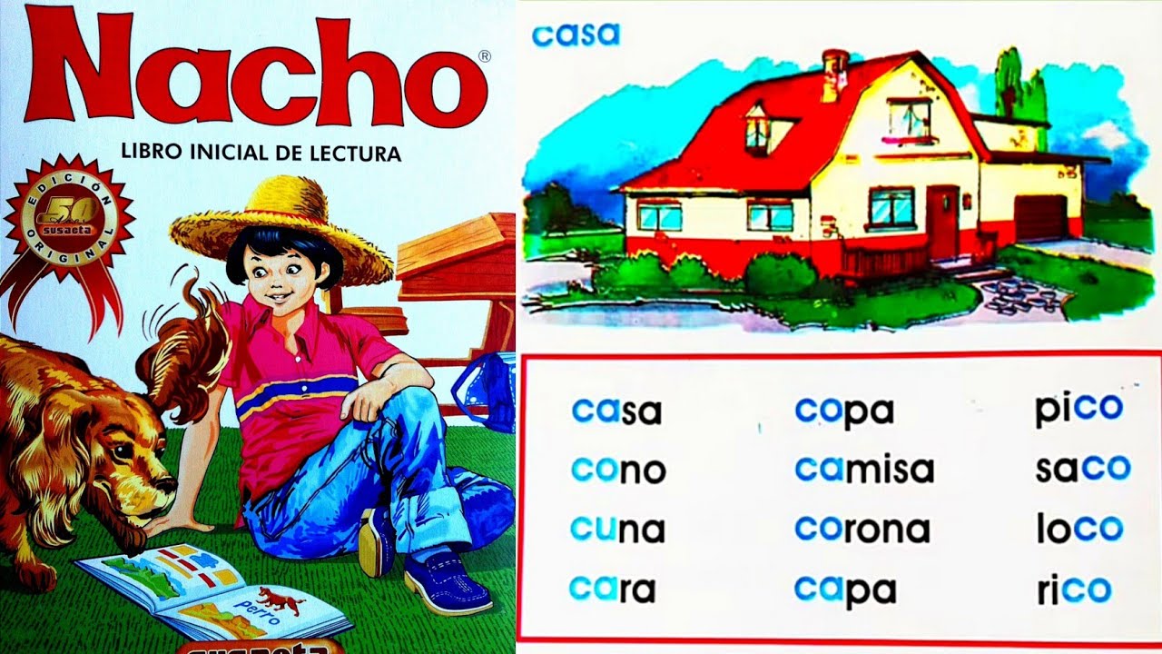 Lección 10. Lección de casa del libro Nacho alfabetización para niños