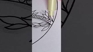 Lettre M #zentangle #zentangleart #dessin #motivation #relaxation #ink #ohuhu SoZentangle