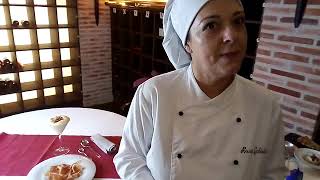 Mousse de queso gruyer con sal de jamón de Teruel