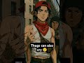 Thug but I can be sad 😢. #sad #anime #sadsongs #pastlife #top10 #lonely #shorts #vibes #thuglife 🩸