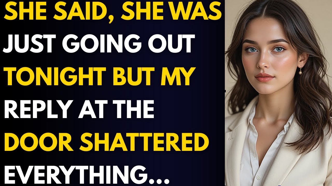 Она сказала, что собирается сегодня вечером куда-нибудь пойти, но мой ответ у двери разрушил всё ...