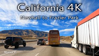 4K California. Newhall to Frazier Park