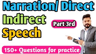 Narration part 3rd // Direct indirect Speech in English