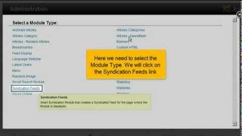 Joomla! Tutorial #31: How to Create a RSS Feed Using Your Joomla! Content