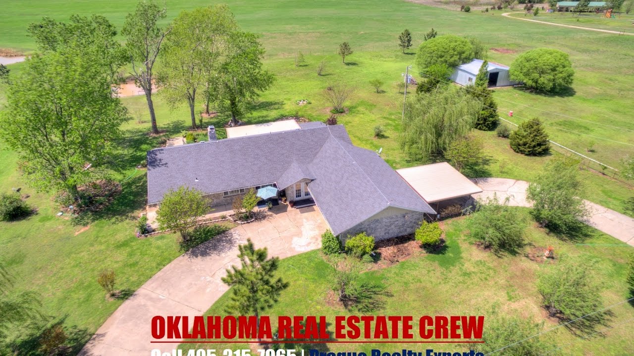 Home on Land with Shop in Oklahoma City Metro Rural Prague Oklahoma