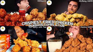 Asmr Crispiest Fried Chicken Mukbang Compilation Different Crunchy Fried Chicken Eating Show
