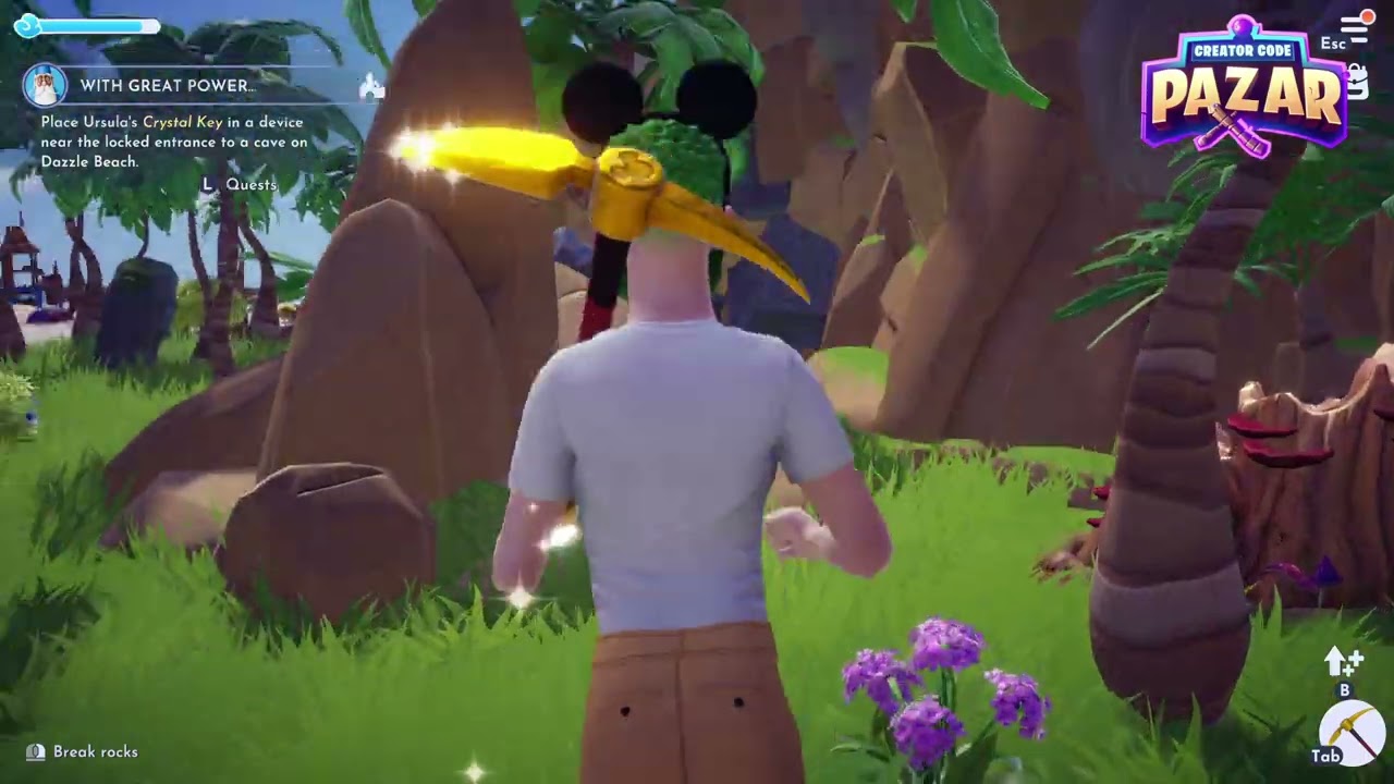 Where to Place Ursula's Crystal key near the locked entrance Disney Dreamlight Valley Quick Guide