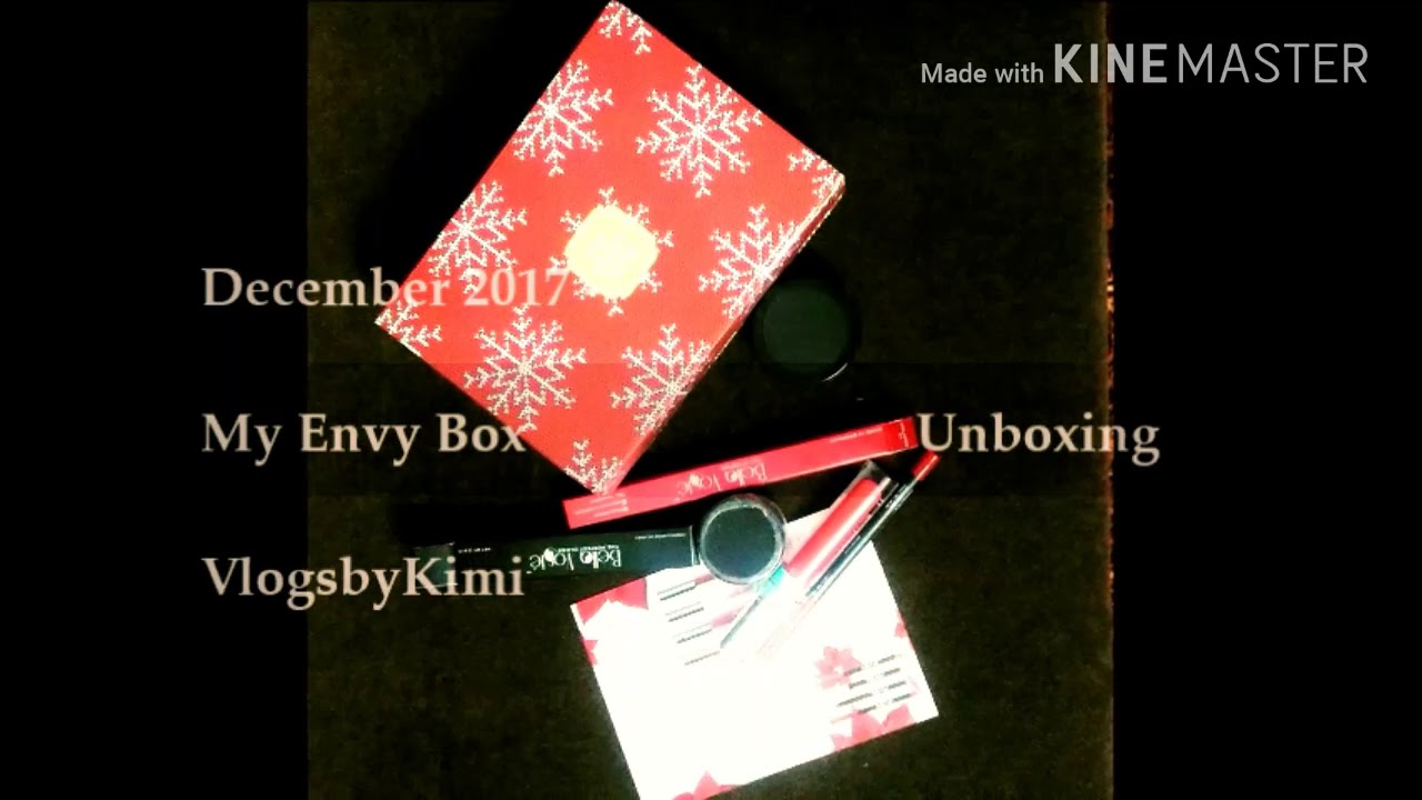 Beauty Box - Unboxing | My Envy Box December 2017 | VlogsbyKimi
