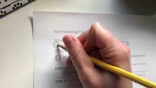 Use a Number Line to Find the Starting Time