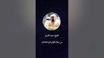 سورة القيامة :: تلاوة رائعة من تراويح 1423هـ - 2002م
