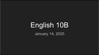English 10B