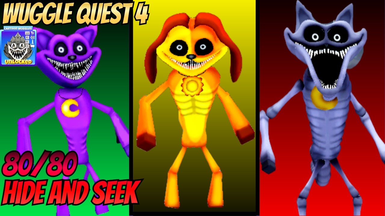 [WUGGLE QUEST 4] ALL LOCATIONS TO CARTOON WUGGLES in Morph World HIDE ...