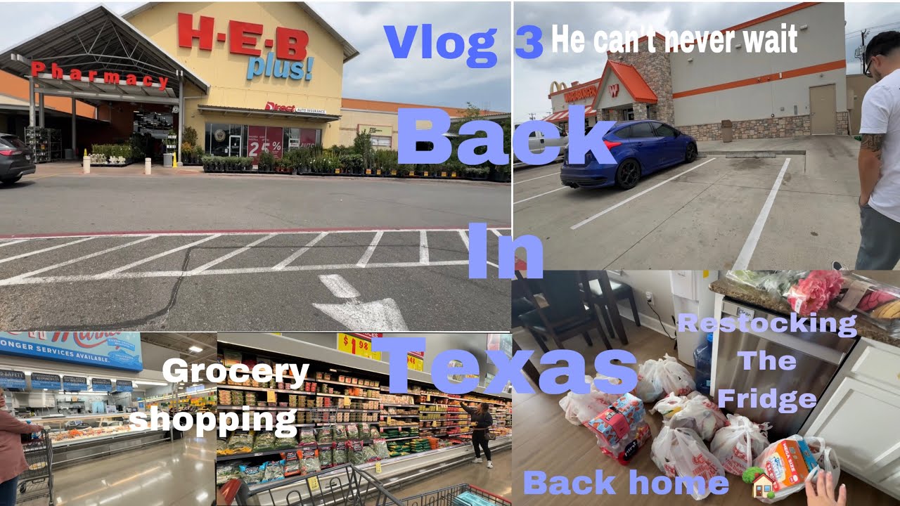 Back in Texas! Made it come safe, restock, fridge still looks empty! Big thunderstorms,