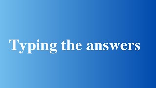 Typing the answers #shorts #anki
