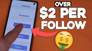 Get Paid To Follow Instagram Accounts ($2  Per Follow)