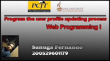 Web Project Task 11 | Program the user profile updating process