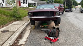 1967 Mustang c4 automatic Transmission removal
