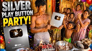 Our Silver Play Button Party in the Village 🥳 | Thank You 100K Family