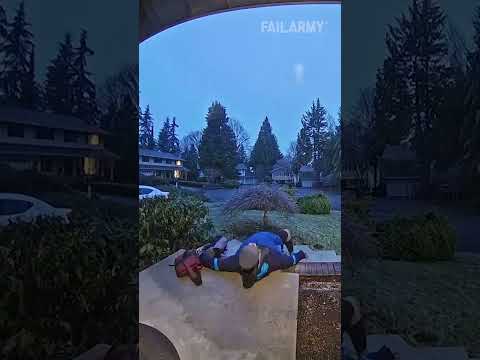 Delivery fails caught on camera #amazon #deliveryfail #fail #ringcamerafootage #securitycamerafails